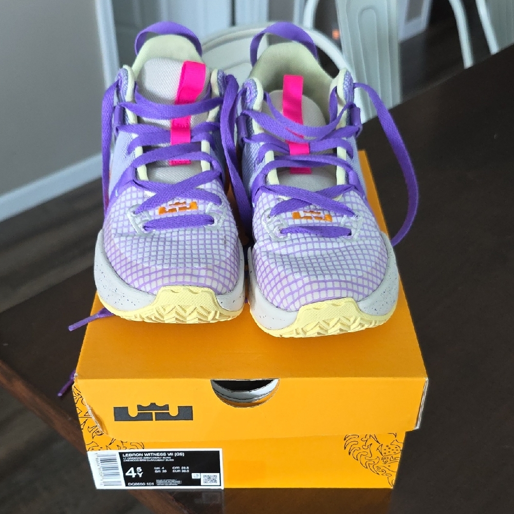 Nike Kids Purple and Pink Sneakers